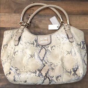Coach python shoulder bag
